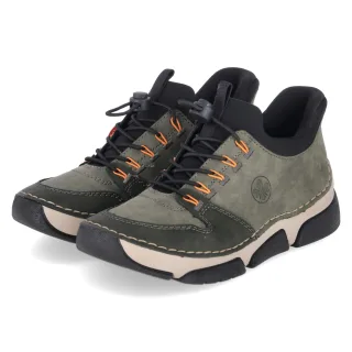 Rieker Halbschuhe  Grün - Gr. 37 -  Leder und Textil