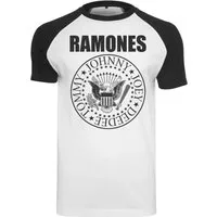 Merchcode T-Shirt Merchcode Herren Ramones Circle Raglan Tee (1-tlg)