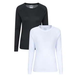 Mountain Warehouse - "Talus" Base Layer Oberteil für Damen (2er-Pack) (Myrrhe)