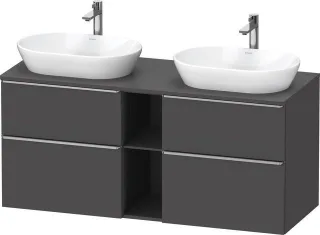 Duravit D-Neo Konsolenwaschtischunterbau wandhängend Graphit Matt 1400x550x664 mm - DE4970B70490000 DE4970B70490000