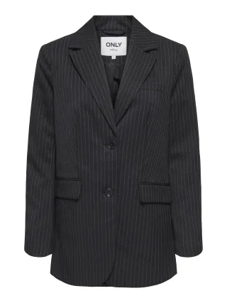 ONLY - ONLREINA L/S PINSTRIPE BLAZER TLR NOOS Black - Gr. - 38