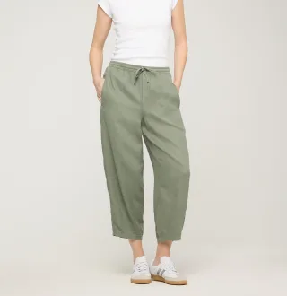 MAC - MAC JEANS - BAY 2.3, Linen Tencel Cotton Mix grün - Gr. - 34