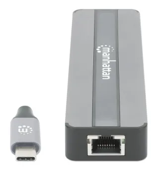 Manhattan USB-C Dock/Hub with Card Reader | 153928 | Ports (x5):