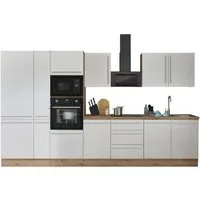KOCHSTATION Küchenzeile Florida, Breite 360 cm, wahlweise mit E-Geräten,Softclose für Türen/Schubkästen