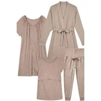 Seraphine Umstandspyjama Seraphine 4-teiliges Pyjamaset Umstands-/Stillmode (1 tlg)