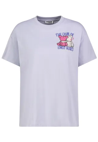 Authentic Style - RE9CIFQtU2hpcnQgUHJpbnQg greyish lavender - Gr. - L