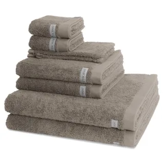 Ross Frottierset, Taupe, Textil, Rechteckig, 50x100 cm, Oeko-Tex® Standard 100, Badtextilien, Handtuch-Sets