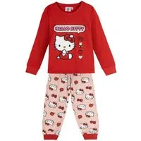 Hello Kitty Schlafanzug Hello Kitty Mädchen Schlafanzug, Langarm Pyjama Set, Gr. 116-140
