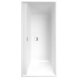 Villeroy und Boch Collaro Rechteck-Badewanne UBA160COR2DV-01 160x75cm, Einbauausführung Chrome, Wannenfarbe weiß alpin