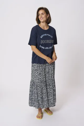 T-shirt Oversize fit Midnight Marine