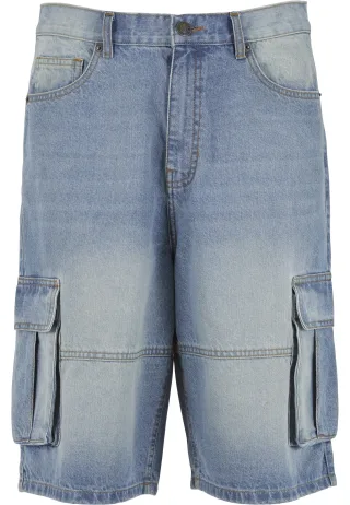 URBAN CLASSICS Shorts "Urban Classics Relaxed Denim Cargo Shorts"