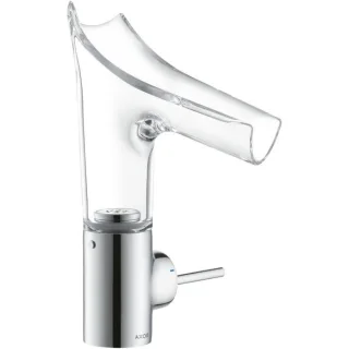 hansgrohe Axor Starck V 140 Waschtischarmatur 12112000, chrom, Glasauslauf, Joystick