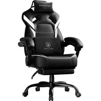 GTPLAYER Gaming-Stuhl Gamer Sessel Gamer Stuhl mit Fußstütze Lendenkissen Kopfstütze, Verstellbaren Armlehnen mit Fußstütze Gamingstuhl 150 Kg Drehbarer