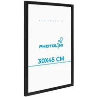 PHOTOLINI Bilderrahmen modern mit bruchsicherem Acrylglas, Holz MDF für Fotos & Poster, für 1 Bilder (1 Einzelrahmen), Posterrahmen 30x45 cm zum Aufhängen