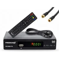PremiumX HD 520SE-B FTA Digital SAT Receiver DVB-S2 HDMI SCART Antennenkabel SAT-Receiver