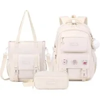 LIANNA Schulrucksack 3-teiliger Mädchen Schulrucksack, leicht, wasserabweisend (Set, 3-teiliger Mädchen Schulrucksack, leicht, wasserabweisend)