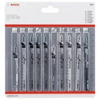BOSCH Stichsägeblatt Stichsägeblatt-Set Clean Precision, 10-teilig 2607011172