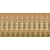 OCB Feinpapier ungebleichtes ultrafeines Bambuspapier slim longpaper BAMBOO, Drehpapier hergestellt aus 100% Bambus inkl. Jointhülle