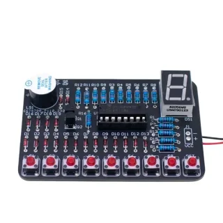Small Blackboard DIY Electronic Quiz Buzzer Kit 8-Way Responder Digital Display Test Circuit Soldering Practice Module K