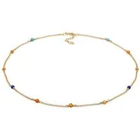 Elli Choker Achat Perlen Multicolour 925 Silber