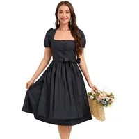 MODISFRAU Dirndl Damen Midi 3tlg.