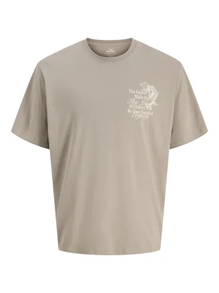 JACK&JONES - JORORIENTAL TEE SS CREW NECK TG JNR Vintage Khaki - Gr. - 176