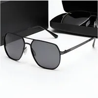 PACIEA Sonnenbrille Herren Metallrahmen UV Schutz Outdoor Fahrer (0018-St)