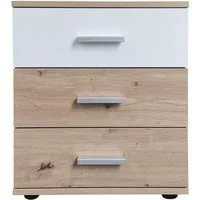 HTI-Line Nachtkommode Nachtschrank Nina mit 3 Schubladen (Stück, 1 Nachtschrank), Nachttisch Nachtkommode Nachtkonsole