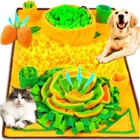 POPOLIC Tier-Intelligenzspielzeug Schnüffelmatte für Hunde großer, mittelgroßer und kleiner Rassen, rutschfeste Schnüffelmatte in Karottenform zur Beschäftigung von Hunden, Schnüffelmatte für Katzen, interaktives Schnüffelspiel (1-tlg) Welpenspielzeu
