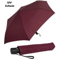 doppler® Taschenregenschirm zero magic, sehr leichter mini Schirm - royal berry, mit Auf-Zu-Automatik und UV-Schutz-Beschichtung