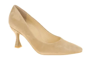Paul Green Damen Pumps 3859-029 Beige Dakar Veloursleder Stiletto Absatz