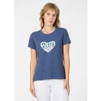 Ragwear Kurzarmshirt MINTTA PP Klassischer Fit mit Herz-Print und softem Finish