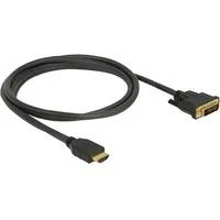 Adapterkabel HDMI > DVI 24+1 bidirektional schwarz, 1,5 Meter