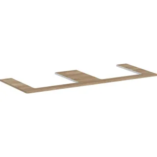 hansgrohe Xelu Q Konsole 54099230 1360 x 550 mm, 2 Ausschnitte 500 x 480 mm, Eiche Natur