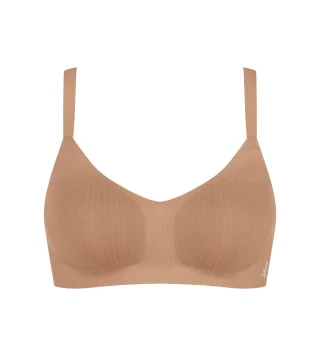 sloggi - sloggi ZERO Feel Pure Soft bra nostalgic brown - Gr. - S