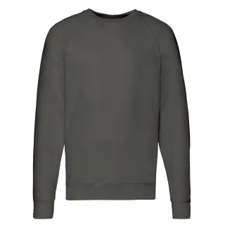 Fruit of the Loom - Sweatshirt für Herren/Damen Unisex Raglanärmel (Hellgrau)