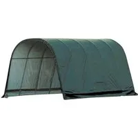 ShelterLogic Foliengerätehaus Weidezelt, Zeltgarage, Run-In-Shed, Grün, 610x400x300 cm