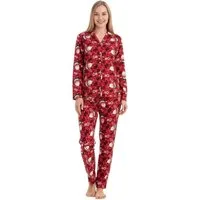 fashionshowcase Pyjama Damen Schlafanzug mit Weihnachtsmotiven, Baumwoll-Elasthan, Winter (2 tlg) weihnachtliche Motive