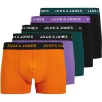 Jack & Jones Trunk JACBEN Solid Trunks (5-St., 5er Pack) mit umlaufenden Markenschriftzug am Bund