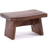 DESIGN DELIGHTS Hocker NOSTALGISCHER FUßHOCKER "SCHEMEL", Altholz massiv, Holzhocker, 02 h