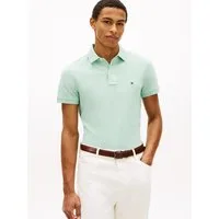 Tommy Hilfiger Poloshirt 1985 SLIM POLO Markenstickerei, aus Baumwoll-Piqué