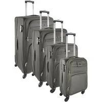 Goldhofer Kofferset Stilvoll, praktisch & in 4 Größen für eine wundervolle Reise, (Set, 4 TLG), 360° Leichtlaufrollen