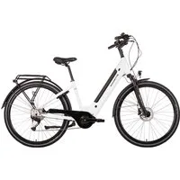 SAXONETTE E-Bike Trekkingrad Deluxe Sport (Wave), 9 Gang Shimano Alivio Schaltwerk, Kettenschaltung, Mittelmotor, 418 Wh, (mit integr. Akku), Elektrofahrrad für Alltag und Einkauf