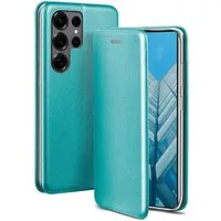 ONEFLOW Handyhülle für Samsung Galaxy S25 Ultra Premium Hülle Business Cover Blau 6,9 Zoll, 360 Grad Schutzhülle Flip Case Etui Klapphülle Dünn Leder Handy Tasche