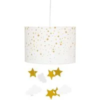 Atmosphera Créateur d'intérieur Dekolicht Hängeleuchte für Kinderzimmer Wolke und Sternen, Ø 30 cm, Leuchte mit Dekofunktion, ohne Leuchtmittel