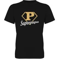 G-graphics T-Shirt P – Superpapa Herren T-Shirt mit Frontprint-Motiv für den besten Papa zum Vatertag