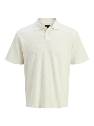 JACK&JONES - JPRBLANEWTRENT SS POLO SN cloud dancer - Gr. - M