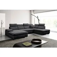 WERK2 Wohnlandschaft Cordoba inkl. Bett, Bettkasten & Kopfteilfunktion, Breite 359 cm