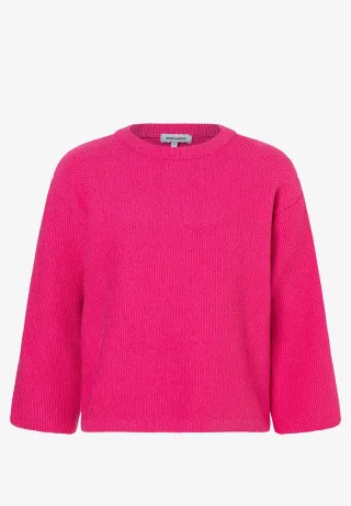 MORE & MORE - Pullover mit Struktur pink - Gr. - 44