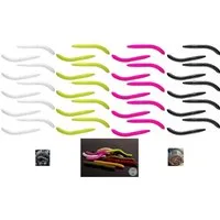 Libra Lures Kunstköder LIBRA LURES CHEESE Starterset Fatty D. Worm 1 - 5er Set Forellenköder, (50-St), Sieht aus wie ein echter Tauwurm